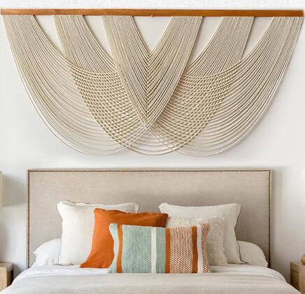 Handcrafted cotton weave — adds warmth, height, and visual softness to any cozy space.